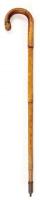 Régi sétabot, nemes fa, vas kopogóval, m:88 cm