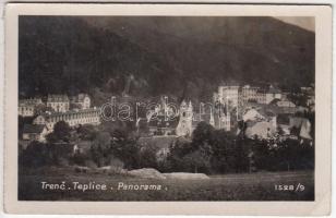 cca 1933 Teplice látképe, fotólap Teplicéről Kassára küldve, 9x14 cm