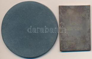1942. "VIII. Balatoni Sporthét" Br plakett eredeti tokban (55x38mm) + 1943. "A Magyar...