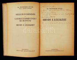 Weninger Antal: Orvos a lélekért. Bp., 1941, Vörösváry Kiadóvállalat. Félvászon kötésben, ceruzás je...