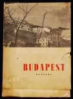 1947 Budapest asztali naptár, benne csak a város hídjainak helyreállításáról és az ideiglenes hidakról mesélő képekkel. Borító kissé megviselt