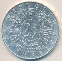 Ausztria 1961. 25Sch Ag "40 éves Burgenland" T:2,2- Austria 1961. 25 Schilling Ag "40th Anniversary Burgenland" C:aXF Krause KM#2891