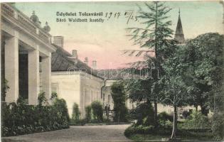 Tolcsva Báró Waldbott-kastély, Kovácsik Géza és Gyula kiadása (ázott / wet damage)