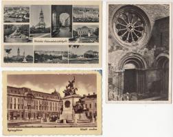 5 db RÉGI magyar városképes lap; Esztergom, Nyíregyháza és Hódmezővásárhely / 5 old Hungarian tiwn-view postcards; Esztergom, Nyíregyháza és Hódmezővásárhely