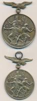 Berán Lajos (1882-1943) 1940. "Szent László íjász érem - Budapest 1940" Br emlékérem (2xklf) (36mm,41mm) T:2