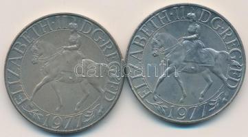 Nagy-Britannia 1977. 25p Cu-Ni "Uralom ezüst jubileuma" T:1,1- 
Great Britain 1977. 25 New...