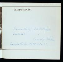 Élesdy István festőművész kiállítása. Dedikált! Debrecen, (1977), Alföldi Nyomda. Kiadói papírkötés,...