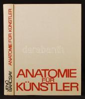 Jenő Barcsay: Anatomie für Künstler. Bp., 1981, Corvina. Vászonkötésben, papír, illetve zsírpapír védőborítóval, papír védőtokkal, jó állapotban.