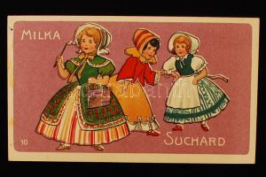 cca 1920 Suchard Milka reklámkártya / Milka advertising