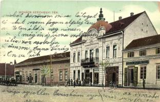 Mohács, Széchenyi tér, Rosenthal B. Fiai és Krausz Ádám üzlete (EK)