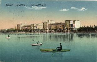 Siófok, Hullám és Sió szállodák, csónakok