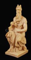 Michelangelo Moses szobrának másolata, festett műanyag, apró lepattanással, m:18 cm