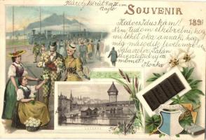1898 Luzern, Suchard chocolate litho