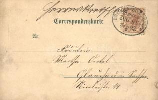1892 (!!) Ceske Svycarsko, Böhmische Schweiz;  	
Edmundova souteska, Edmundsklamm; rare, early postc...