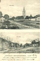 Abaújszántó, Fő utca, Kis utca, templom, Spán Ignác kiadása