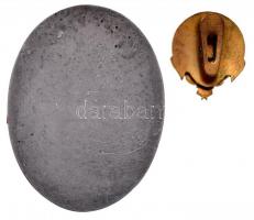 1942. "Országos Gyorslevente Motoros Napok Pécs 1942" fém emlékérem. Szign.:PETRO (60x46mm...