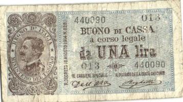 Olaszország 1914. 1L T:III Italy 1914. 1 Lira C:F Krause 36
