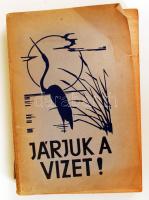 Járjuk a vizet! A vízisport és víziélet könyve. Szerk.: A Magyar Cserkész Szövetség országos vízi-vezetőtiszti testülete. 10 melléklettel. Bp., 1941, Magyar Cserkész Szövetség. Papírkötésben, a borító kicsit szakadozott, egyébként jó állapotban.