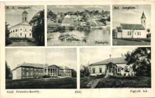 Dég, Festetics kastély, Római katolikus templom, Református templom, Jegyzői lak (EB)