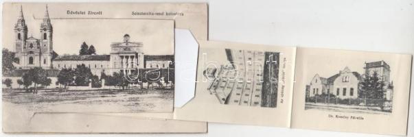 Zirc, Cisztercita rend kolostora, Deutsch Mór kiadása, leporellocard