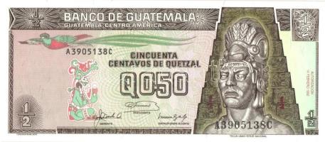 Guatemala 1992. 1/2Q T:I Guatemala 1992. 1/2 Quetzal C:UNC Krause 72
