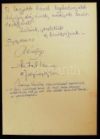 1966 Antal Imre aláírása zongoraművész, televíziós személyiség aláírása emléklapon