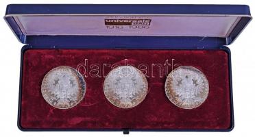 Ausztria 1780SF Tallér Ag "Mária Terézia" utánveret (3x) dísztokban T:PP 
Austria 1780SF T...