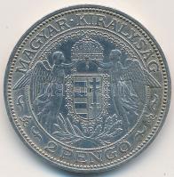 1937. 2P Ag "Madonna" T:2- Unger: 1511., Adamo P7.