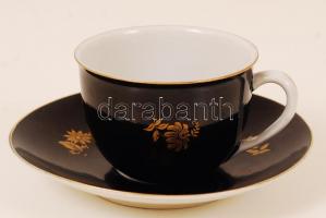 Hollóházi, hiányos kávés készlet, hibátlan, jelzett / Chinaware coffe set complete. Flawless