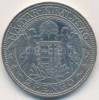 1937. 2P Ag "Madonna" T:2- Unger: 1511., Adamo P7.