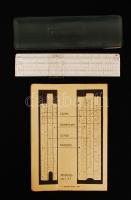 Meissner-KG-Dresden zseblogarléc német nyelvű használati utasítással műanyag tokban, h: 15 cm