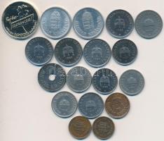 1894-1941. 17db vegyes pengő, fillér fémpénz + DN "Lotto" Al szerencsepénz T:vegyes