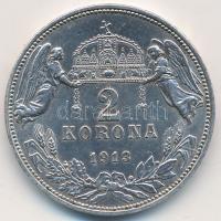 1912. 2K Ag "Ferenc József" T:2  Adamo K6