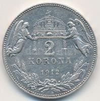 1912. 2K Ag "Ferenc József" T:2  Adamo K6