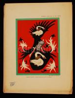 1880-1900 Magyar nemesi családok címerei. 21 dekoratív kőnyomatos tábla a Turul heraldikai magazin mellékletei 24x31 cm