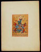 1880-1900 Magyar nemesi családok címerei. 21 dekoratív kőnyomatos tábla a Turul heraldikai magazin m...