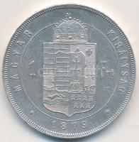 1879KB 1Ft Ag "Ferenc József / Középcímer" Körmöcbánya T:2 apró ph.  Hungary 1879KB 1 Forint Ag "Franz Joseph" Kremnitz C:XF small edge error  Unger III.: 1464.a, Huszár: 2138., Adamo M15