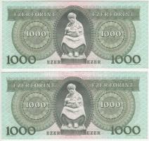 1993. 1000Ft "D" (2x) sorszámkövetők T:II (szép papír)
Adamo F47