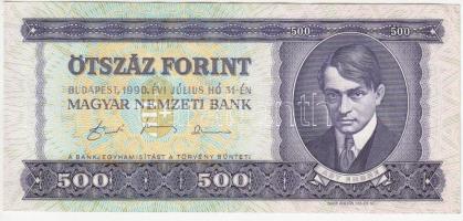 1990. 500Ft (4x) sorszámkövetőek T:II (szép papír)