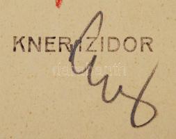 1934 Gyoma, Kner Izidor Könyvnyomdája által kiállított számla és elismervény Kner Izidor kézjegyével...