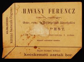 cca 1900 Adria csontlevélpapír litho doboztető