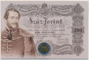 2002. 100Ft "Kossuth" elsőnapi veret sorszámozott díszlapon T:BU