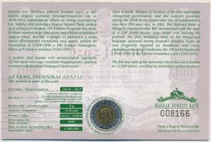 2002. 100Ft "Kossuth" elsőnapi veret sorszámozott díszlapon T:BU