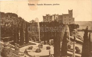 Trieste, Castello Miramare / castle, garden (Rb)