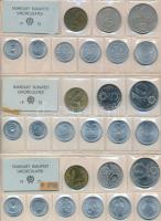 1971. + 1972. + 1973. (2x) + 1980. + 1981. + 1983. 2f-10Ft 9db-bül álló forgalmi sorok T:1