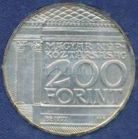 1977. 200Ft Ag "Nemzeti Múzeum" eredeti plombált MNB plasztiktokban T:BU Adamo EM55