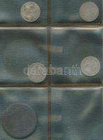 20db-os kis vegyes fém- és ezüstpénz tétel berakóban T:vegyes