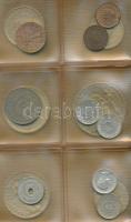 20db-os kis vegyes fém- és ezüstpénz tétel berakóban T:vegyes
