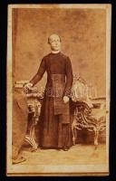 cca 1870 Bende Imre nyitrai püspök fényképe 9x11 cm