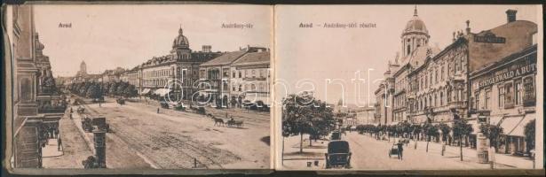 Arad - 20 darabos képeslap leporello; kiadja Oláh Sándor és társa / town-view postcard leporello wit...